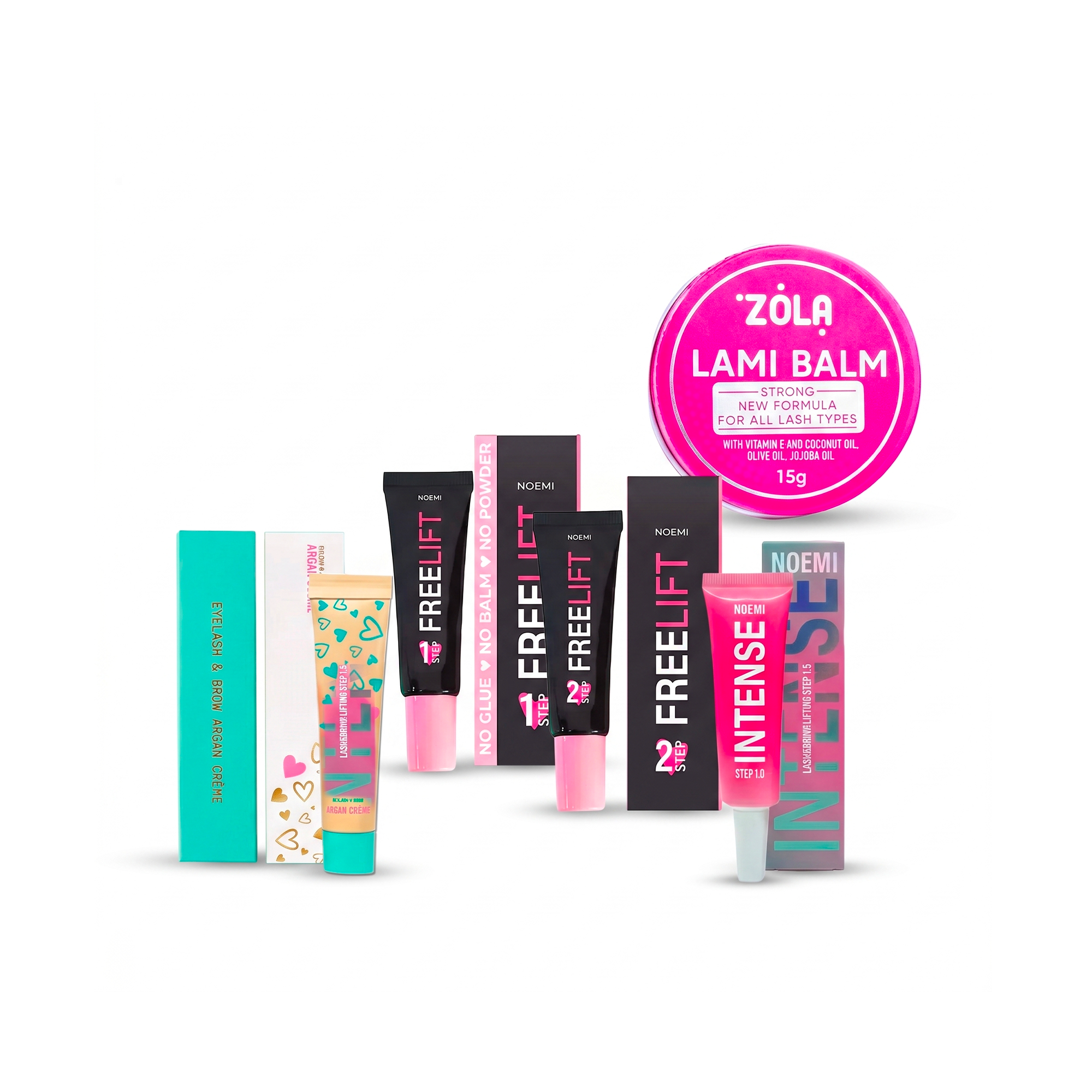 KIT NOEMI | Full Korean Lash Lift System — Freelift Complet + Step 1.5 Intense (-18%)