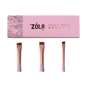 ZOLA Magic Brow Brushes – Set de 3 Pinceaux Sourcils