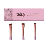 ZOLA Magic Brow Brushes – Set de 3 Pinceaux Sourcils