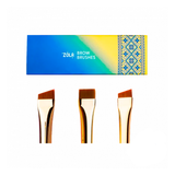 ZOLA | Set Magic Brow Brushes Édition Ukraine — 3 Pinceaux Sourcils Pro