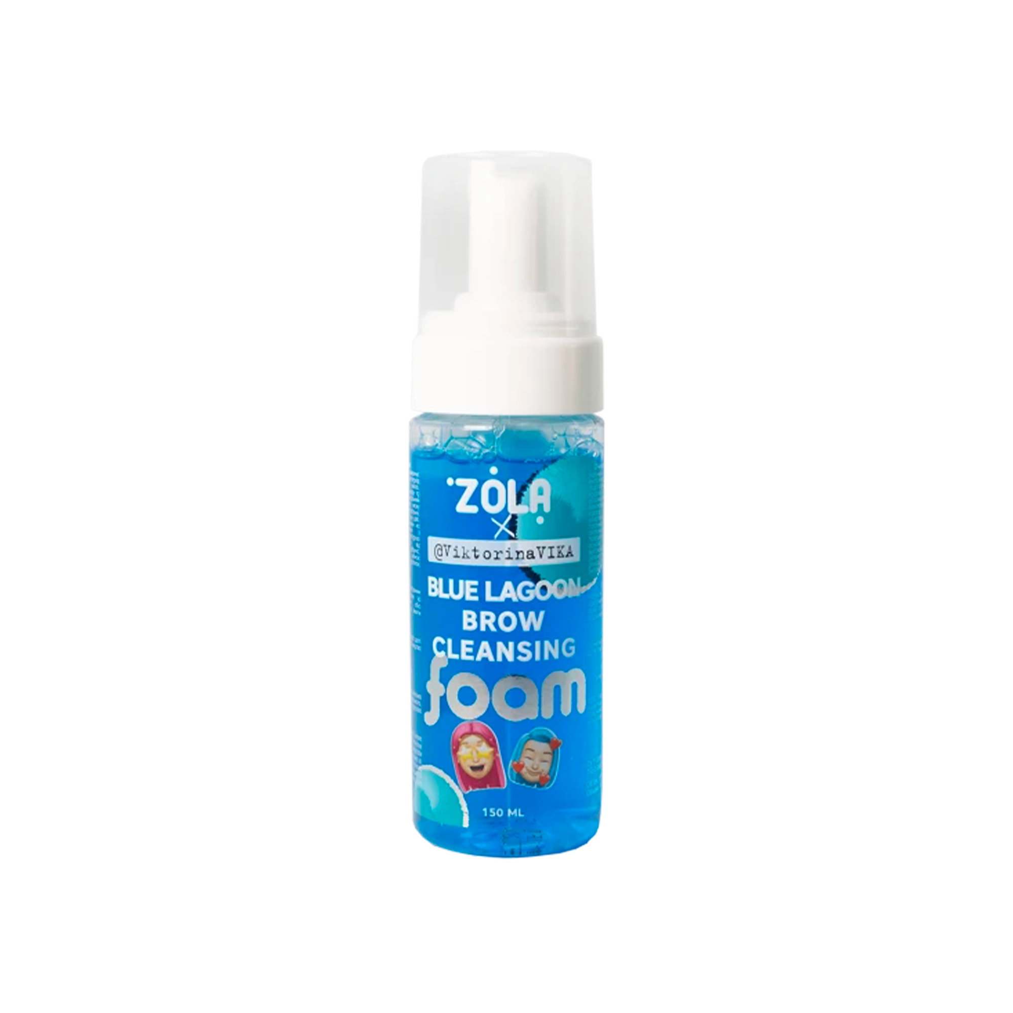 ZOLA × VIKTORINA VIKA | Blue Lagoon 150ml — Mousse Nettoyante Sourcils Pro