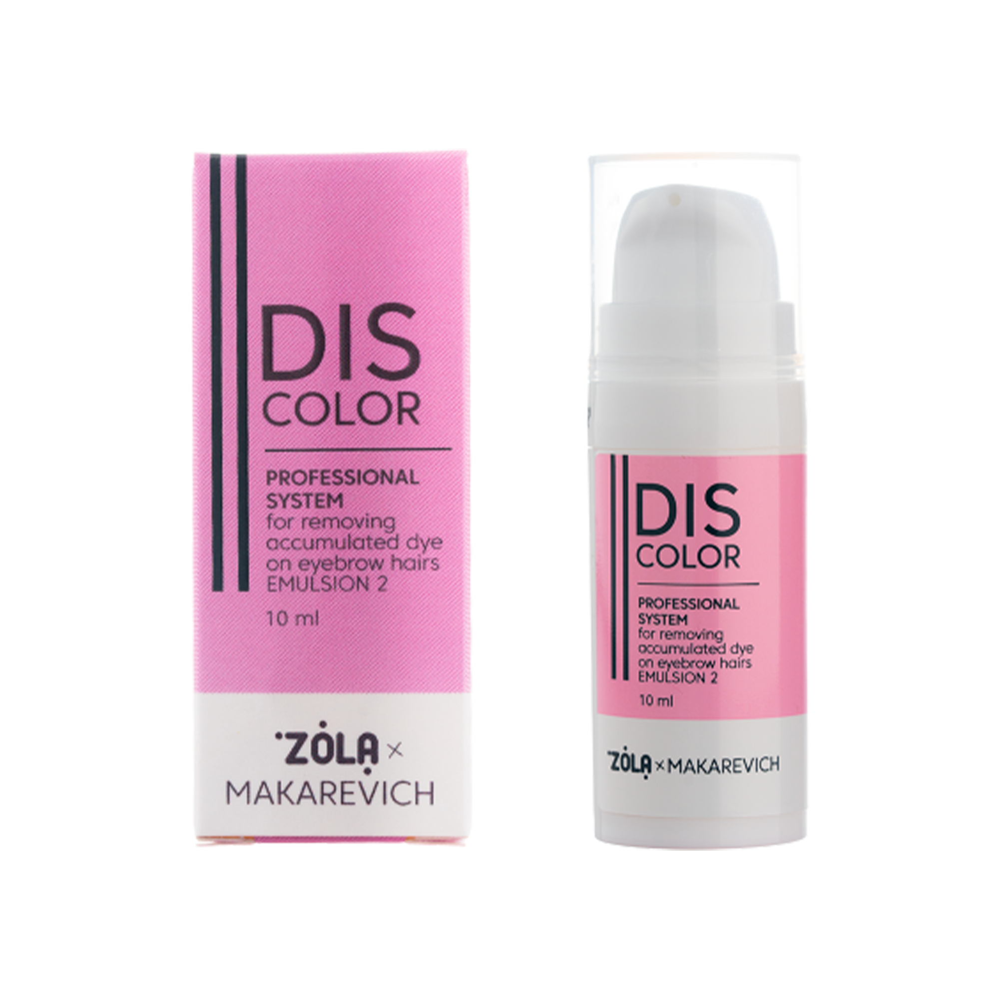 ZOLAX MAKAREVICH | DISCOLOR Emulsion 2 - Activateur Démaquillant Pigment Sourcils Professionnel