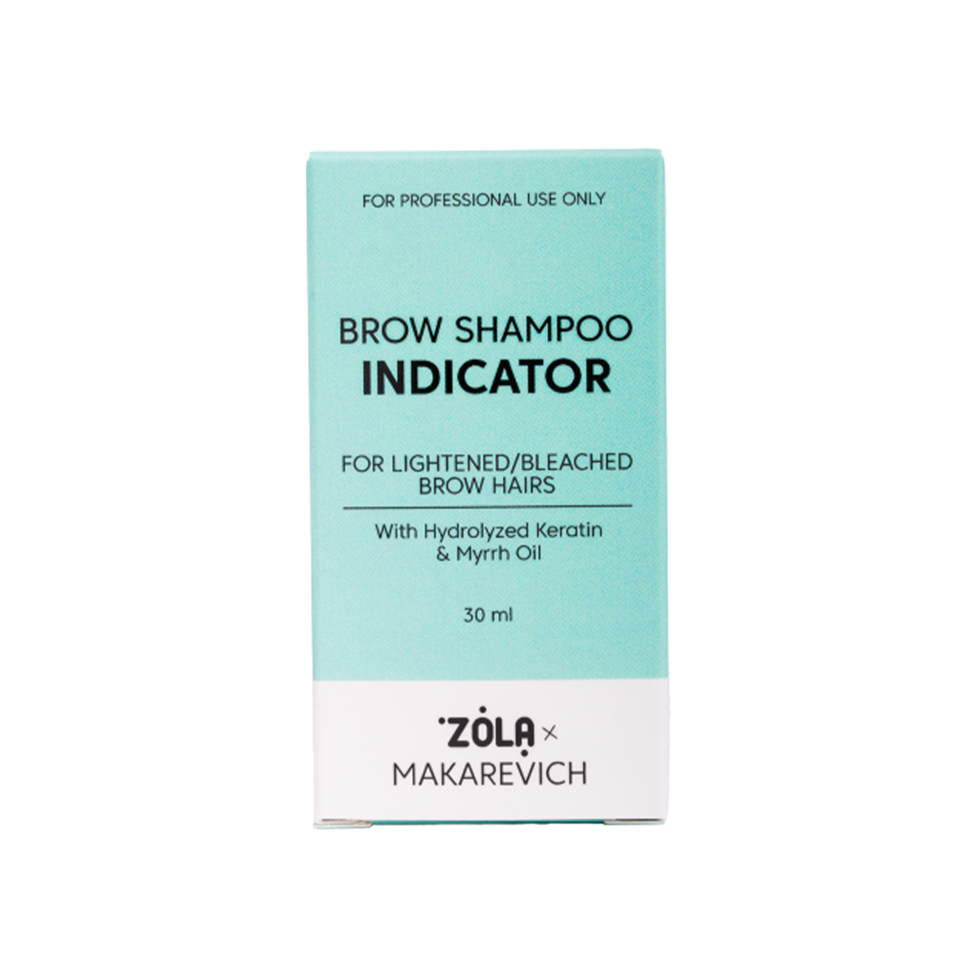 ZOLA X MAKAREVICH  | Indicator Shampoo Sourcils – Neutralisation & Contrôle Décoloration