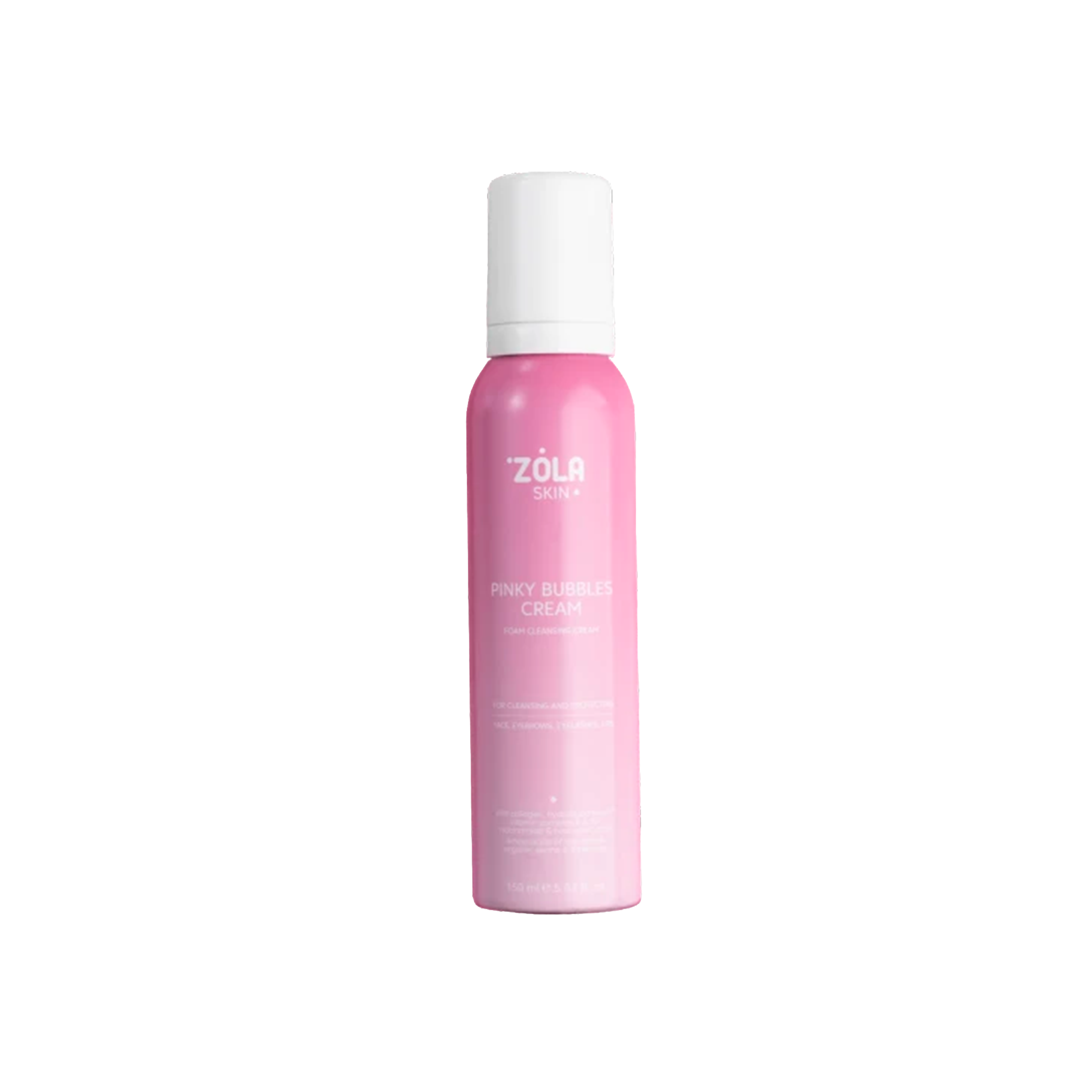 ZOLA SKIN | Pinky Bubbles 150ml — Mousse Nettoyante 3en1 Visage, Cils & Sourcils